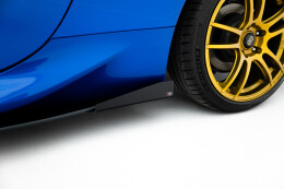Street Pro Seitenschweller Ansatz Cup Leisten V.1 passend für Toyota GR86 Mk1 ROT+ HOCHGLANZ FLAPS