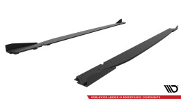 Street Pro Seitenschweller Ansatz Cup Leisten V.1 passend für Toyota GR86 Mk1 ROT+ HOCHGLANZ FLAPS