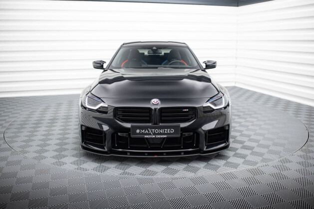 Street Pro Cup Spoilerlippe Front Ansatz V.1 für BMW M2 G87 SCHWARZ