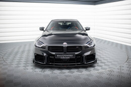 Street Pro Cup Spoilerlippe Front Ansatz V.1 für BMW M2 G87 SCHWARZ+ HOCHGLANZ FLAPS