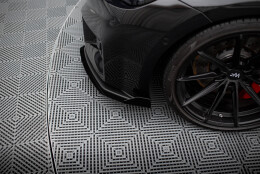 Street Pro Cup Spoilerlippe Front Ansatz V.1 passend für BMW M2 G87 SCHWARZ+ HOCHGLANZ FLAPS