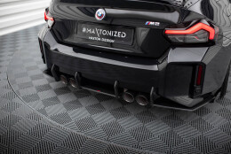 Street Pro Heckschürze Heck Ansatz Diffusor passend für BMW M2 G87 SCHWARZ