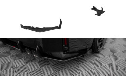 Street Pro Heck Ansatz Flaps Diffusor V.1 + Flaps passend für BMW M2 G87 schwarz Hochglanz ROT+ HOCHGLANZ FLAPS