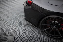Street Pro Heck Ansatz Flaps Diffusor V.1 + Flaps passend für BMW M2 G87 schwarz Hochglanz SCHWARZ