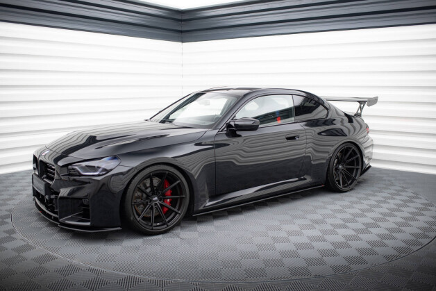 Street Pro Seitenschweller Ansatz Cup Leisten V.1 passend für BMW M2 G87 SCHWARZ