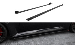 Street Pro Seitenschweller Ansatz Cup Leisten V.1 passend für BMW M2 G87 rot+ Hochglanz Flaps