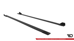 Street Pro Seitenschweller Ansatz Cup Leisten V.1 passend für BMW M2 G87 rot+ Hochglanz Flaps