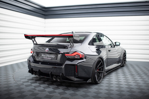 Street Pro Heck Ansatz Flaps Diffusor V.2 passend für BMW M2 G87 SCHWARZ