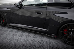 Street Pro Seitenschweller Ansatz Cup Leisten V.2 passend für BMW M2 G87 SCHWARZ