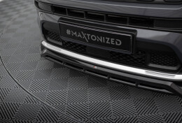 Cup Spoilerlippe Front Ansatz passend für Jeep Compass Limited Mk2 Facelift schwarz Hochglanz