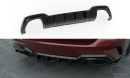 Heck Ansatz Diffusor passend für BMW M340i G20 / G21 schwarz Hochglanz mit AHK