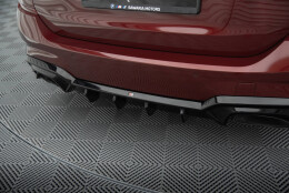 Heck Ansatz Diffusor passend für BMW M340i G20 / G21 schwarz Hochglanz mit AHK