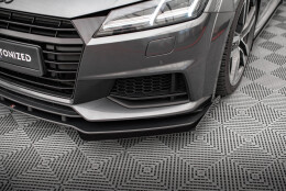 Front Stoßstange Flaps passend für Audi TT S / S-Line 8S schwarz Hochglanz