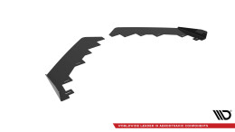 Front Stoßstange Flaps passend für Audi TT S / S-Line 8S schwarz Hochglanz