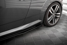 Seitenschweller Flaps für Audi TT S / S-Line 8S schwarz Hochglanz