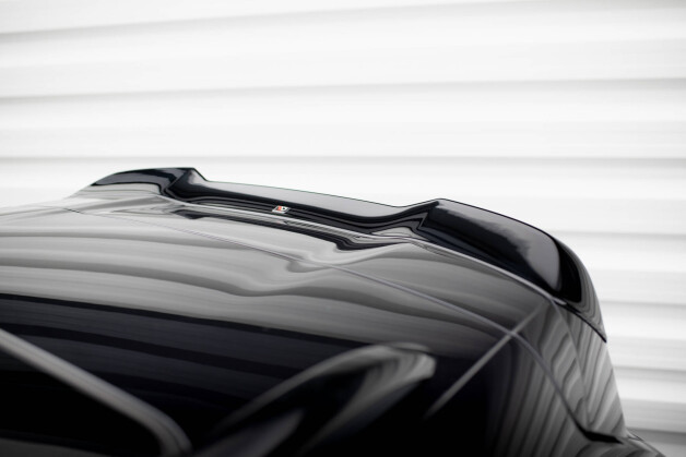 Heck Spoiler Aufsatz Abrisskante 3D passend für Porsche Cayenne Mk2 Facelift schwarz Hochglanz