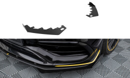 Front Stoßstange Flaps für Mercedes-AMG CLA 45 Aero C117 Facelift schwarz Hochglanz