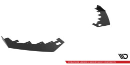 Front Stoßstange Flaps passend für Mercedes-AMG CLA 45 Aero C117 FL schwarz Hochglanz