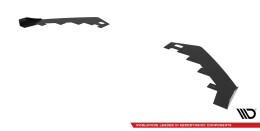 Front Stoßstange Flaps passend für Mercedes-AMG CLA 45 Aero C117 FL schwarz Hochglanz