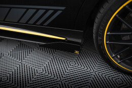 Seitenschweller Flaps passend für Mercedes-AMG CLA 45 C117 FL schwarz Hochglanz