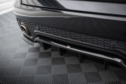 Mittlerer Cup Diffusor Heck Ansatz DTM Look passend für Jaguar E-Pace R-Dynamic Mk1 schwarz Hochglanz