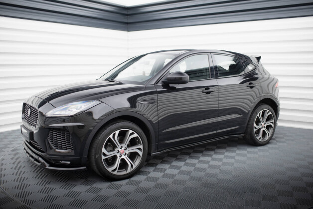 Seitenschweller Ansatz Cup Leisten passend für Jaguar E-Pace R-Dynamic Mk1 schwarz Hochglanz