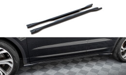 Seitenschweller Ansatz Cup Leisten passend für Jaguar E-Pace R-Dynamic Mk1 schwarz Hochglanz