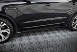 Seitenschweller Ansatz Cup Leisten passend für Jaguar E-Pace R-Dynamic Mk1 schwarz Hochglanz