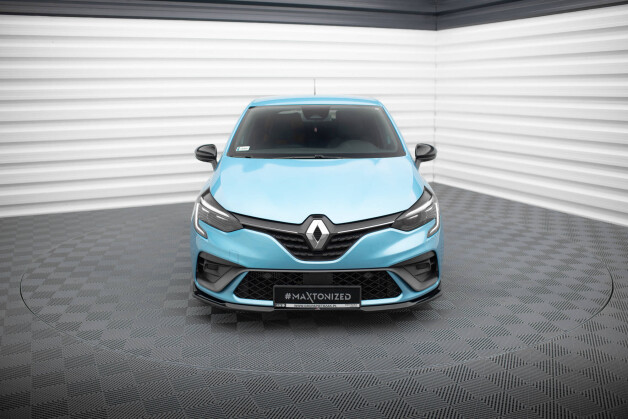 Cup Spoilerlippe Front Ansatz V.1 passend für Renault Clio R.S. Line Mk5 schwarz Hochglanz