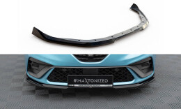 Cup Spoilerlippe Front Ansatz V.1 passend für Renault Clio R.S. Line Mk5 schwarz Hochglanz
