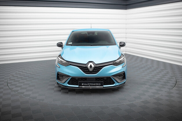 Cup Spoilerlippe Front Ansatz V.2 passend für Renault Clio R.S. Line Mk5 schwarz Hochglanz