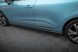 Seitenschweller Ansatz Cup Leisten passend für Renault Clio R.S. Line Mk5 schwarz Hochglanz