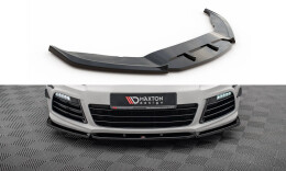 Cup Spoilerlippe Front Ansatz V.3 passend für VW Scirocco R Mk3 schwarz Hochglanz