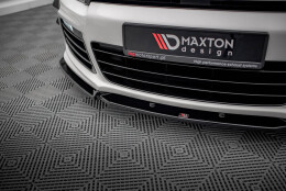 Cup Spoilerlippe Front Ansatz V.3 passend für VW Scirocco R Mk3 schwarz Hochglanz