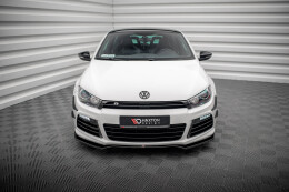 Cup Spoilerlippe Front Ansatz V.4 für VW Scirocco R Mk3 schwarz Hochglanz