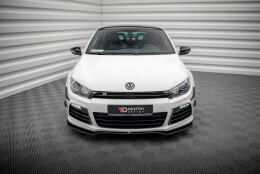 Street+ Spoilerlippe Front Ansatz V.4 passend für VW Scirocco R Mk3 schwarz Hochglanz