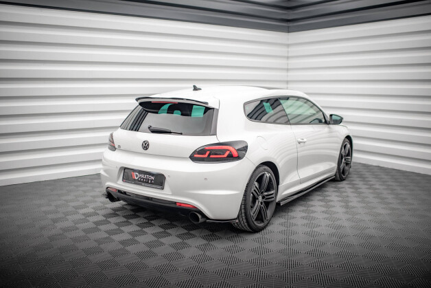 Street+ Heck Ansatz Flaps V.2 passend für VW Scirocco R Mk3 schwarz Hochglanz