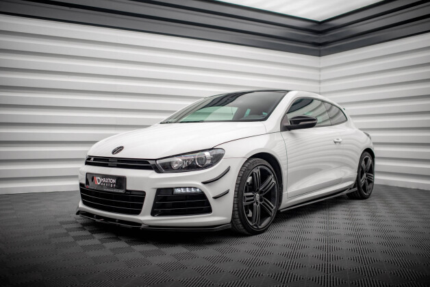 Seitenschweller Ansatz Cup Leisten V.2 passend für VW Scirocco R Mk3 schwarz Hochglanz