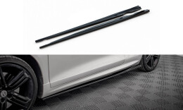 Seitenschweller Ansatz Cup Leisten V.2 passend für VW Scirocco R Mk3 schwarz Hochglanz