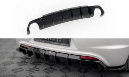 Heck Ansatz Diffusor V.1 passend für VW Scirocco R Mk3 schwarz Hochglanz