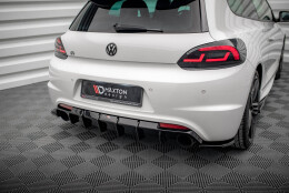 Heck Ansatz Diffusor V.1 passend für VW Scirocco R Mk3 schwarz Hochglanz