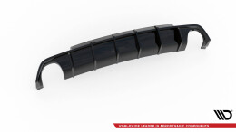 Heck Ansatz Diffusor V.1 passend für VW Scirocco R Mk3 schwarz Hochglanz