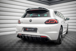 Street+ Heck Ansatz Diffusor V.1 passend für VW Scirocco R Mk3 schwarz Hochglanz