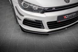 Front Stoßstange Flaps für VW Scirocco R Mk3 schwarz Hochglanz