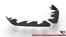 Front Stoßstange Flaps passend für VW Scirocco R Mk3 schwarz Hochglanz