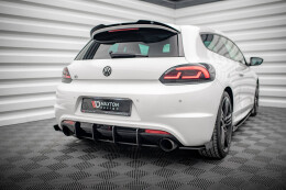 Heck Spoiler Aufsatz Abrisskante V.2 für Volkswagen Scirocco R Mk3 schwarz Hochglanz