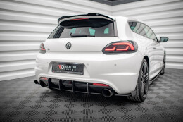 Heck Spoiler Aufsatz Abrisskante V.2 für VW Scirocco R Mk3 schwarz Hochglanz