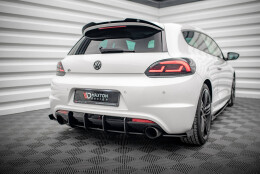 Heck Spoiler Aufsatz Abrisskante V.2 passend für VW Scirocco R Mk3 schwarz Hochglanz