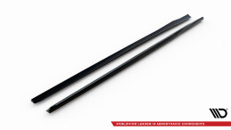 Seitenschweller Ansatz Cup Leisten für Audi S3 / A3 S-Line Sportback 8V schwarz Hochglanz