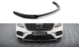 Cup Spoilerlippe Front Ansatz V.1 passend für Mercedes-Benz S AMG-Line W222 Facelift schwarz Hochglanz